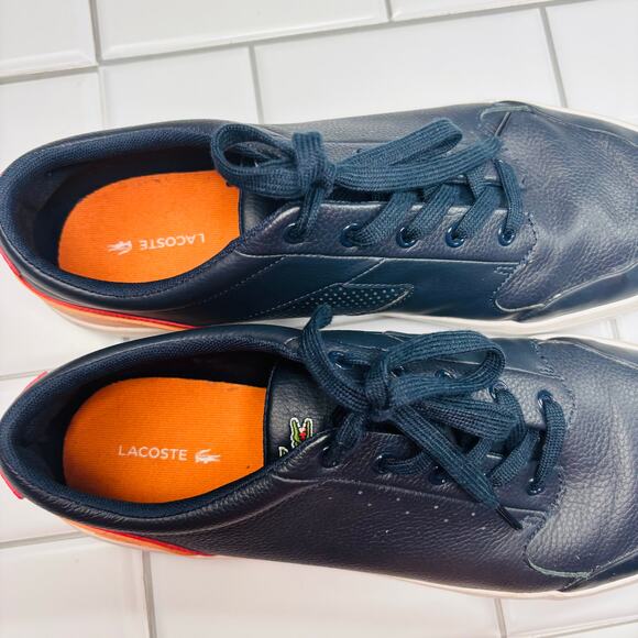 Lacoste 4HND.15 116 1 Casual Sport Men's Shoes Sz 11.5 Blue/Orange - Picture 3 of 10